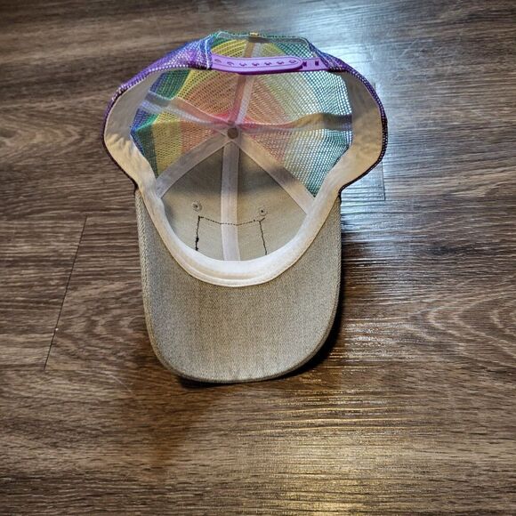 Tenessee State Flag LGBTQIA+ Gay Pride Trucker Snapback Hat - Picture 3 of 4